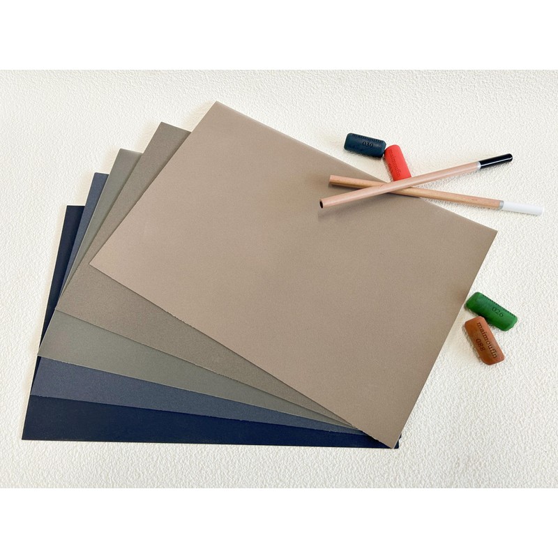 MAIMOUFIN Sanded Pastel Paper 5 Sheets of 5 Color Small