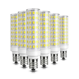 GOHDLAMP E12 9W 6000K LED Candelabra Bulbs 100w Equivalent 1200lm 6Pack