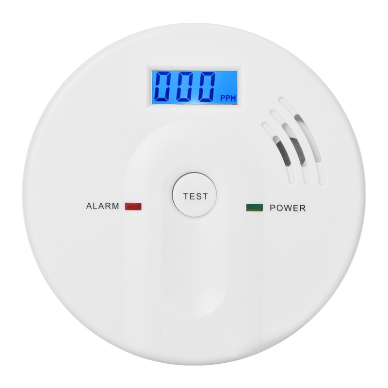 LCD Display Digital Carbon Monoxide Gas Poisoning Sensor Alarm Warning