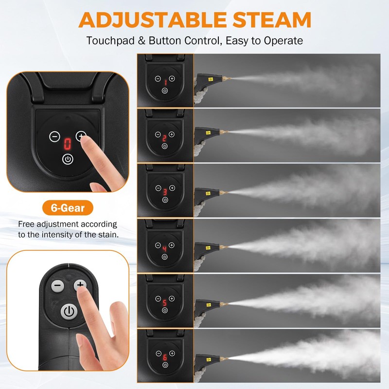 BEAMNOVA Steam Cleaner for Car Detailing 1.2L (41oz) Water Tank