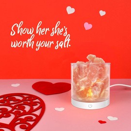 LEVOIT Cora Himalayan, Pink Rock Large Crystal Natural Himilian Sea Salt (ETL Certified) Dimmer Night Light,Gift Lamp, Dimmable Touch Switch