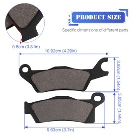 Pastillas de freno de repuesto para Can-Am Outlander 1000 500 650 800 R 4x4 STD Max 450 800 EFI STD Renegade 500 2012-2015 3pares pastillas de freno delanteras y traseras