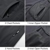 FARVALUE Men's Hooded Softshell Jacket Water Resistant Lightweight Insulated Fleece