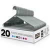 Utopia Home Plastic Hangers 20 Pack - Space Saving Clothes