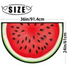Peaom Fruit Watermelon Half Round Door Mat Indoor Entrance Low
