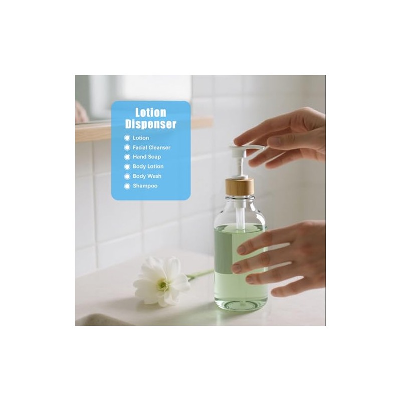 Paquete de 5 accesorios de baño de bambú con bandeja,