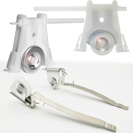 Combo Sliding Screen Door Upper + Lower Roller Assembly Fits Andersen Part #1997063 & #1997310 (1991 to P), 1-1/4" Nylon Concaved, Edge Adjustable, 2 Pairs