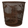 Ebros GIft Rustic Deer Moose By Pine Forest Mountains Metal