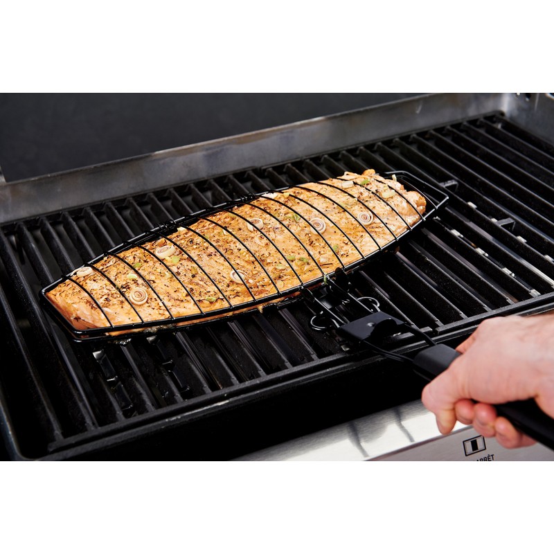 GrillPro 21015 Detachable Handle Fish Basket