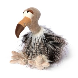 Heia Geyer Kikeriki Plush Toy for Children and Adults for Collecting, Gifting, Playing, Cuddling, Grey/Beige/Vulture