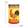 ACK Tuscany Sunshine Country Rooster Hand Painted Ceramic Utensil Jar,