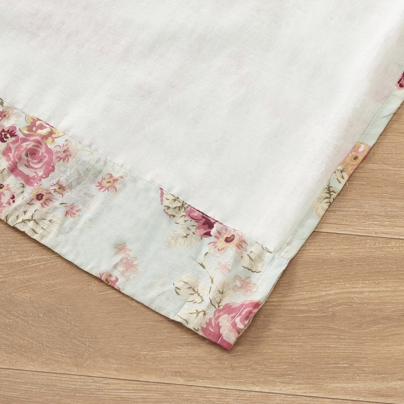 Greenland Home Antique Rose 100% Cotton Curtain Panel Pair, 42