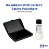 Avery Carter's Foam Stamp Pad, Black Ink, 2.75" x 4.25",
