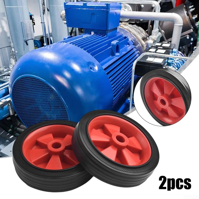 Cloudpower 2 Pack Air Compressor Replacement Wheels Complete with Screws