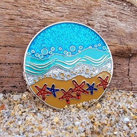 Star Thrower Sobriety Chip | Triplate AA Coin | Made a Difference to That One | Inspirational Starfish Story Recovery Gift Token