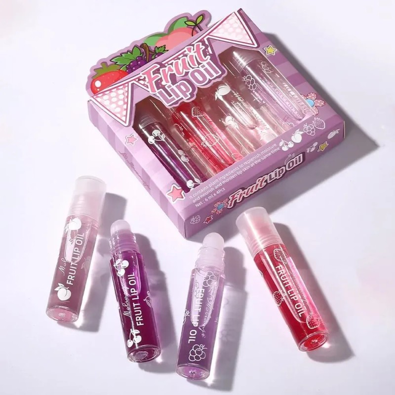 Brillo De Labios Nutritivo Con Aroma A Frutas En Rollo
