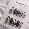 MunNail Chic Black Nail Tips - Lipstick / MunNail 시크블랙