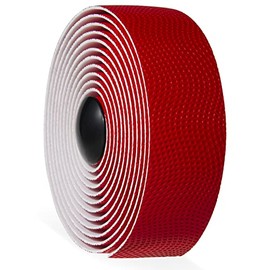 Bicycle Bar Tape, Drop Handlebar Tape, Road Bike, End Plug, EVA+PU, Left & Right Set, Red