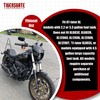 TIGERSGATE 1 inch Chrome Dimpled Simple Fat Drag Bars Compatible