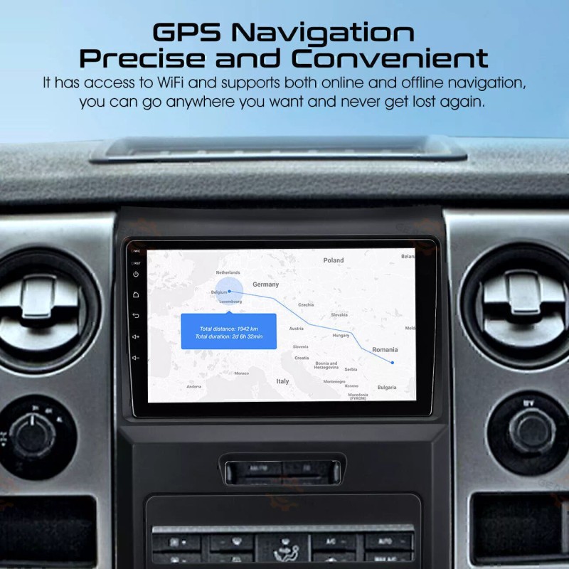 GEARZAAR 9" Android 13 Apple Carplay Car Radio Nav GPS