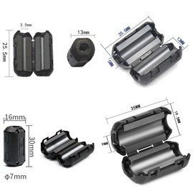 Ferrite Core Interference Filter Ferrite Filter, Ferrite Ring, Sheath Wave Filter, Ferrite Toroidal Core Cable Clip, Ferrite Cores for Cables, Folding Ferrite Core, Anti-Interference High Frequency