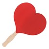 Blinkee Heart Shaped Non Light Up Red Hand Fan