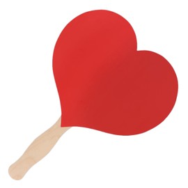 Blinkee Heart Shaped Non Light Up Red Hand Fan