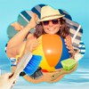 3 Pack Beach Sand Remover Brush Soft Surf Off Brush