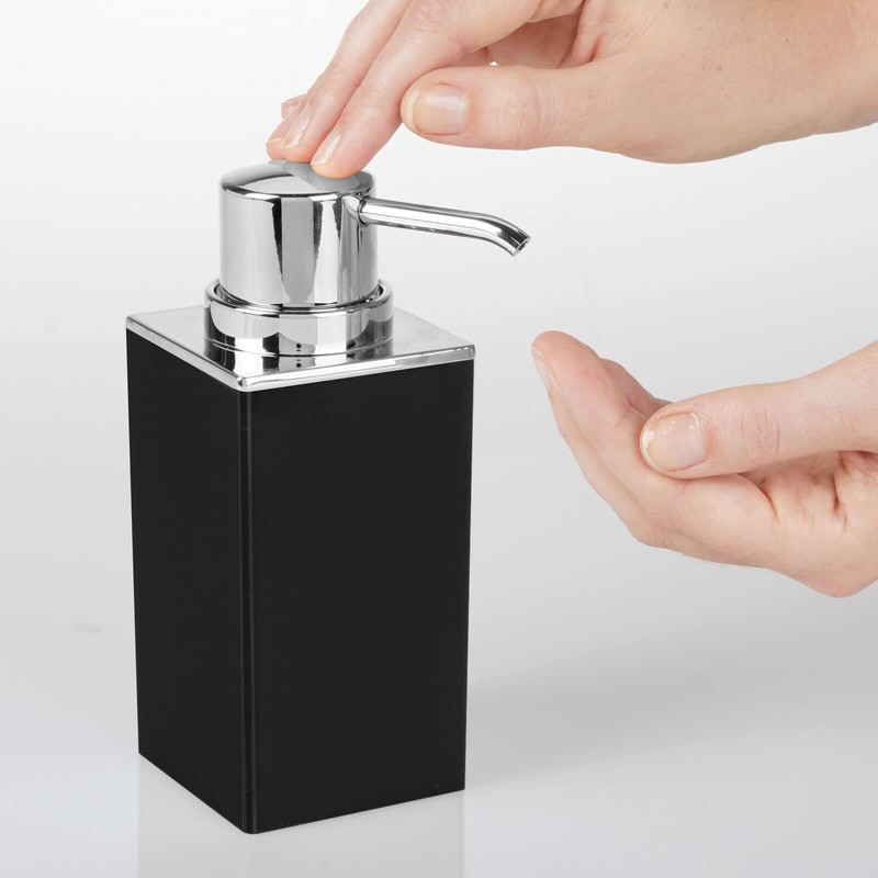 mDesign Set of 2 Refillable Soap Dispensers - Practical Pump