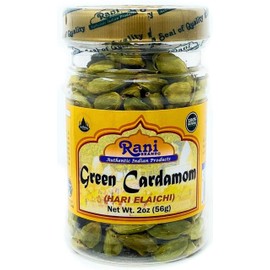 Rani Green Cardamom Pods Spice (Hari Elachi) 2oz (56g) PET Jar, Pack of 12 ~ All Natural | Vegan | Gluten Friendly | NON-GMO | Product of India
