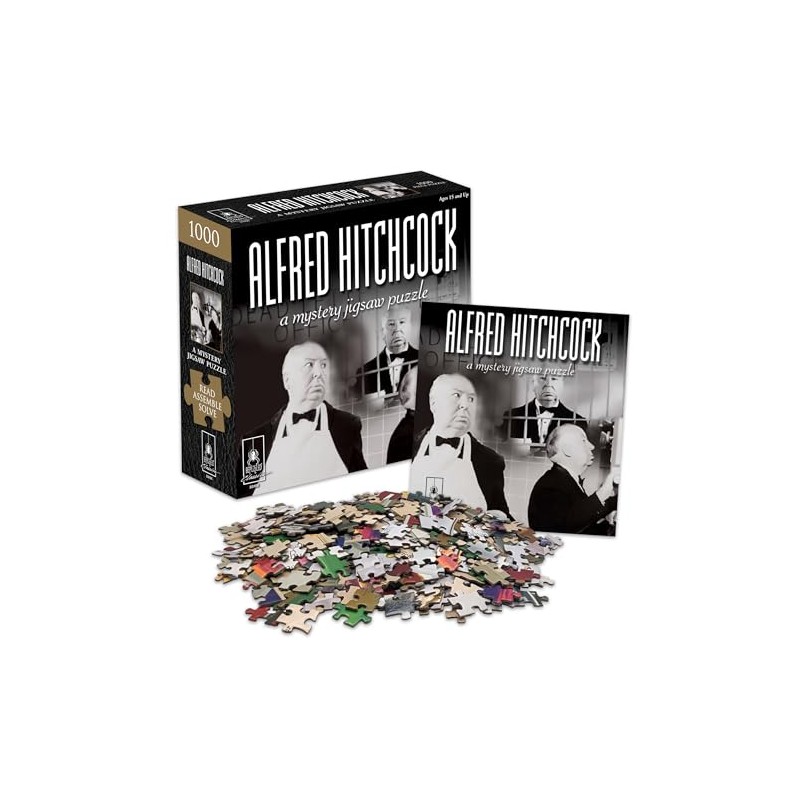 Classic Mystery Jigsaw Puzzle - Alfred Hitchcock, Black