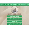 Olicity Cheese Cloths, Grade 100, 18 Sq Feet, Reusable Cheese