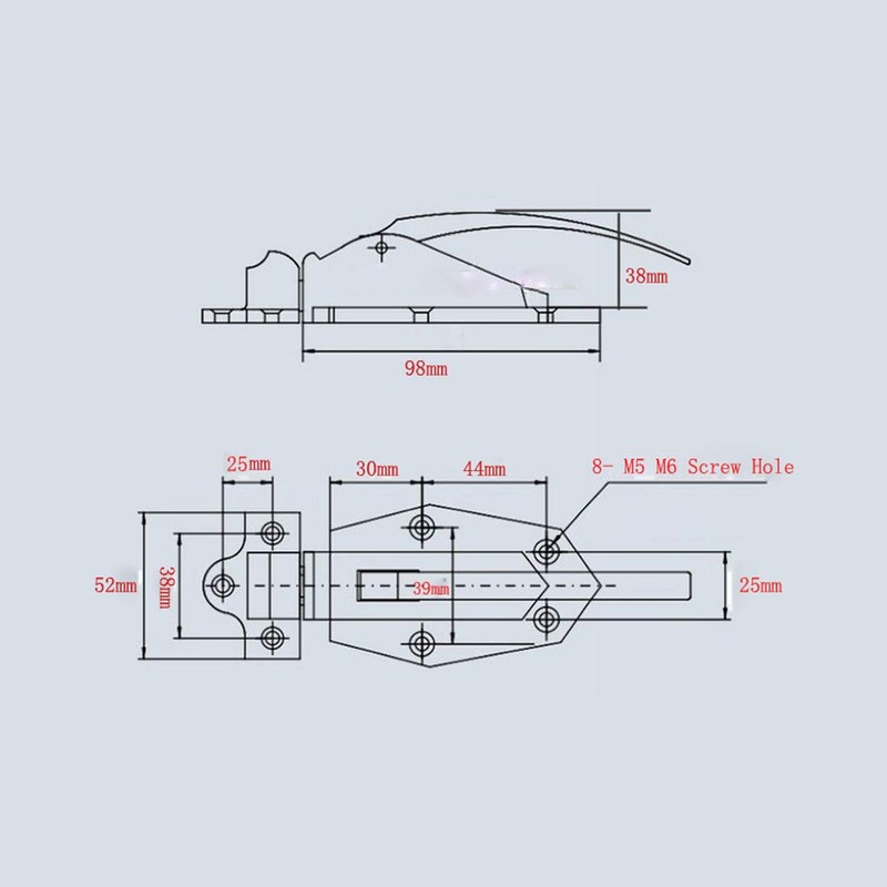 uxcell a15070100ux0269 Zinc Alloy Spring Loaded Walk In Freezer Cooler