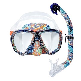 Tilos Cyclops Mask with Oracle Dry Snorkel Jr. Set (Clown Fish)