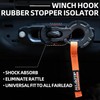 ALL-TOP Synthetic Winch Rope w/Hook & Isolator, 3/8in x 92ft,