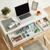 4-Pack Clear PS Drawer Organizer Storage Bins for Kitchen, Bathroom