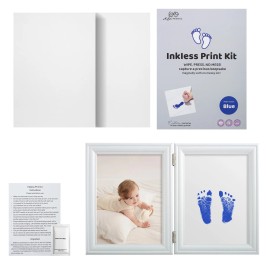 3 PCS Ink Pad Mess-Free Inkless Hand and Footprint Kit Baby Foot Printing Kit Cat and Dog Paw Print Kit for Babies and PetsColor: Blue
