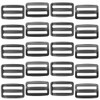 Ruidee 50 Pcs Plastic Tri-Glide Slide Adjustable Webbing Triglides Slider