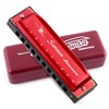 SWAN Blues Harmonica C Key for Kids Adults, 10 Hole