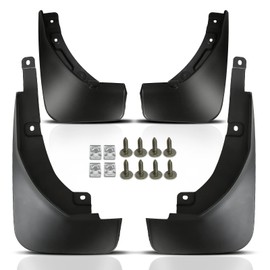 A-Premium Set of 4PCS Mud Flaps Splash Guards Mudguards Mudflaps with Hardware Kits Accessory Compatible with Ford Escape 2020 2021 2022, Sport Utility, Black Color, Front LH RH and Rear LH RH