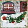 44-Piece Christmas Baubles Set, shallyong Christmas Tree Baubles, Plastic Christmas