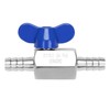DERNORD 3/8" Hose Barb Ball Valve SS304 Mini Shut Off