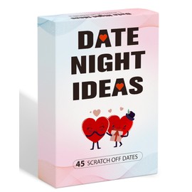 Asekonc 45 Date Night Ideas for Couple, Adventurous Scratch-Off Cards for Couple Games, Wedding Anniversary Couple Gift Ideas for Him, Her, Wife or Husband, Fun Couple Gifts for Date Night