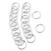 20 Pieces Metal Folding Binder Rings Key Ring Loose Leaf