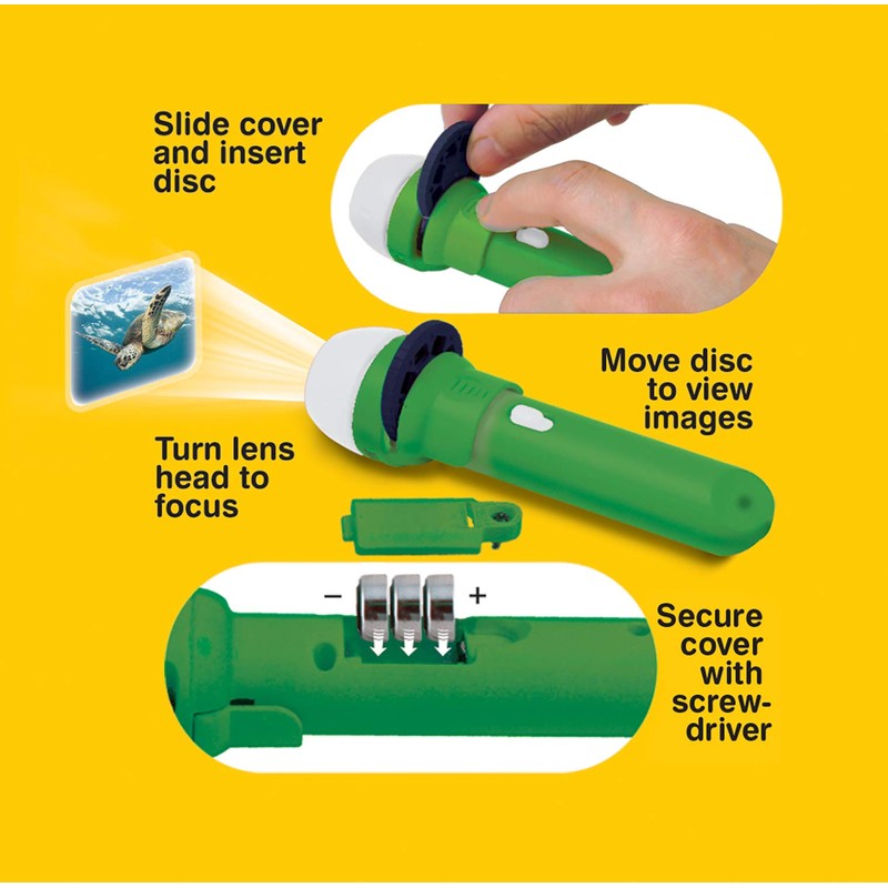 Natural History Museum Sea Creatures Torch and Projector , 11.5