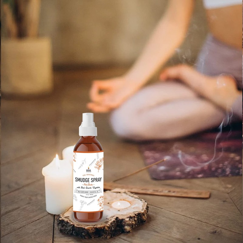 SOUL STICKS Palo Santo Smudge Spray – 3.5oz Smokeless Energy
