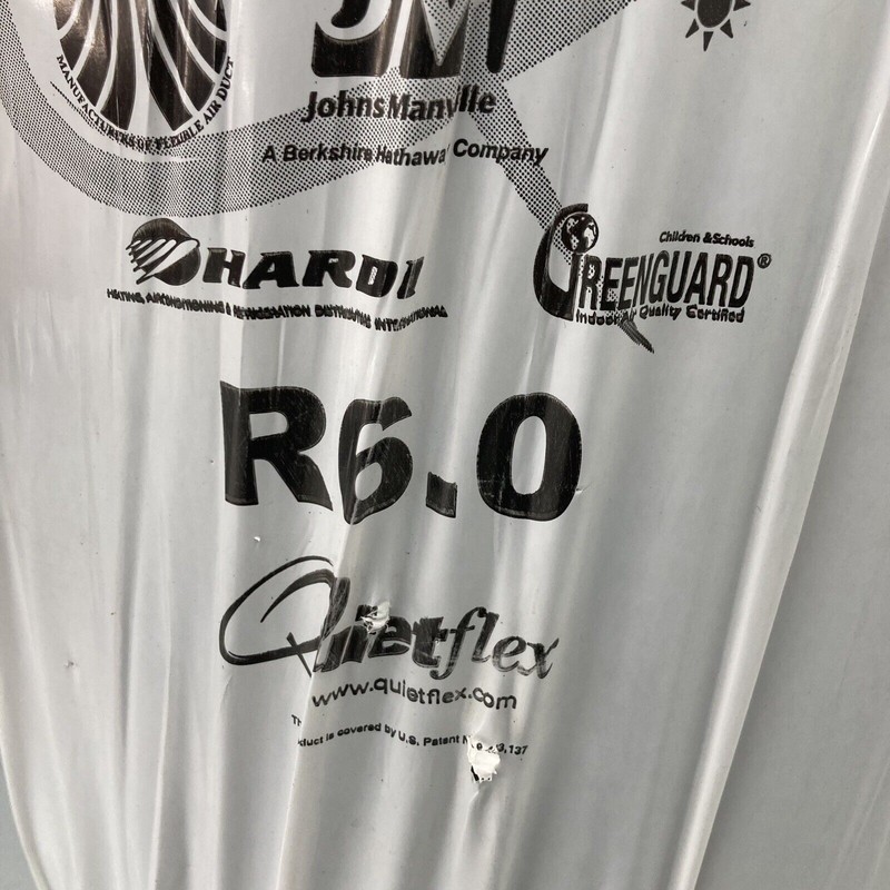 Quietflex Black Flexible Duct R6.0-8" 860 Insulated Low Noise 8"