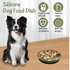 Apatal Silicone Dog Bowl Set of 2-7.7in No Spill Puppy