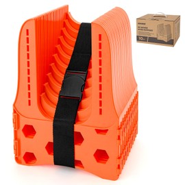 Kohree RV Sewer Hose Support 20FT, Bright Orange Heavy-Duty RV Sewer Support with Adjustable Design for Campers, Easy to Set Up, Help Dumping Quickly and Securely, Comes with Carrying Strap