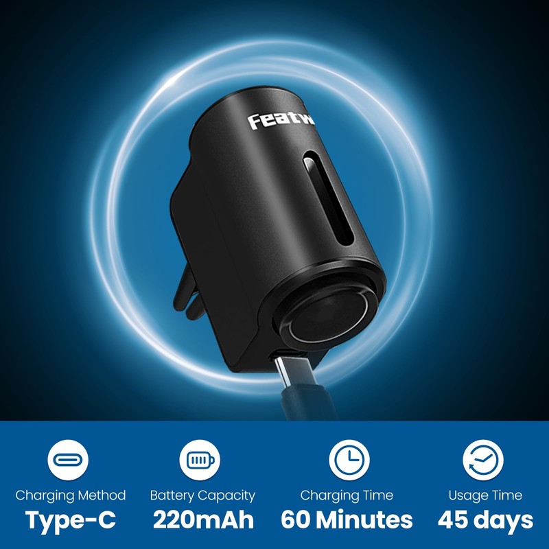 Featwell Car Air Freshener, Three Adjustable Modes Intelligent Car Aroma